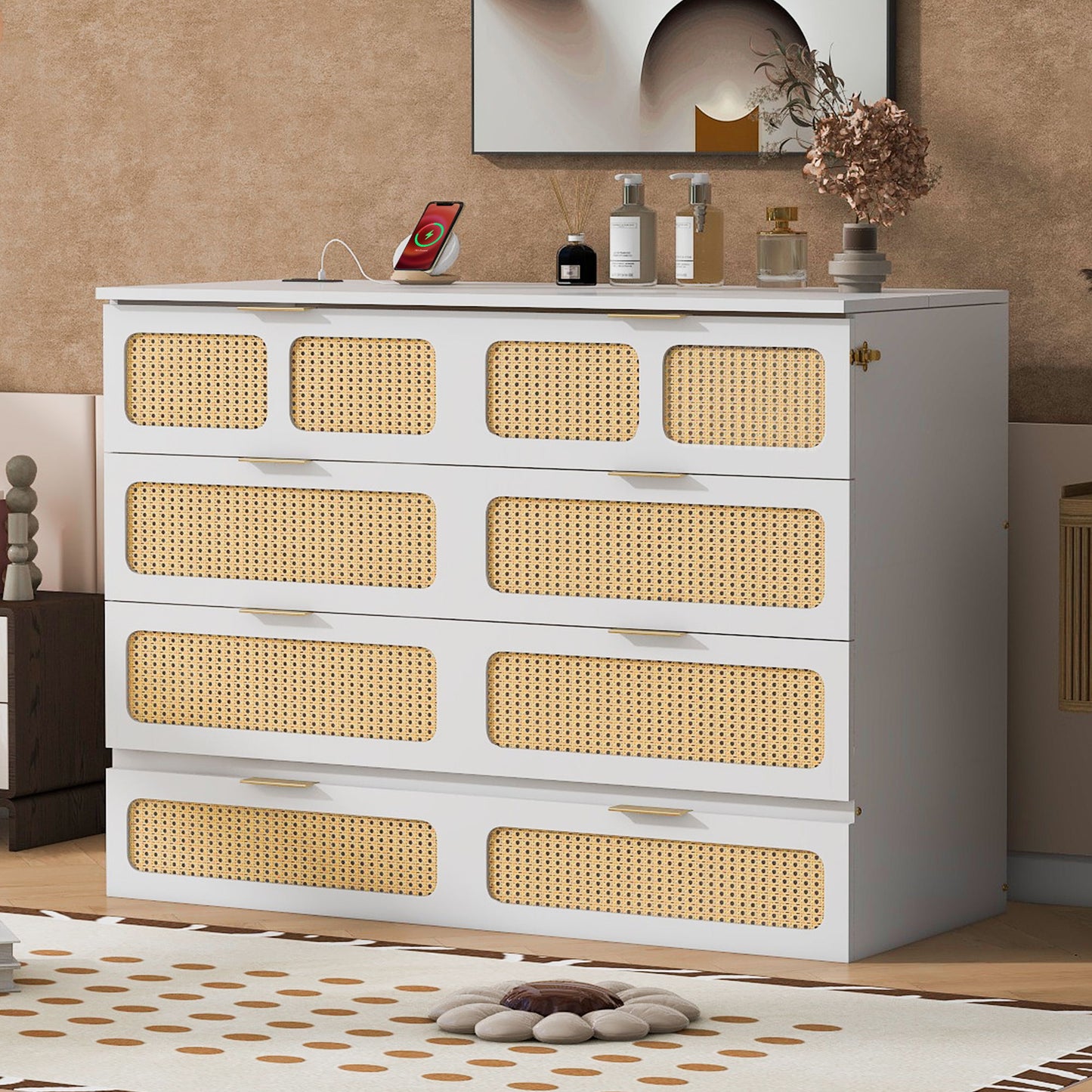 Classic Stylish Murphy Bed With Large Drawers