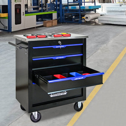 Drawer Multifunctional Tool Cart With Wheels