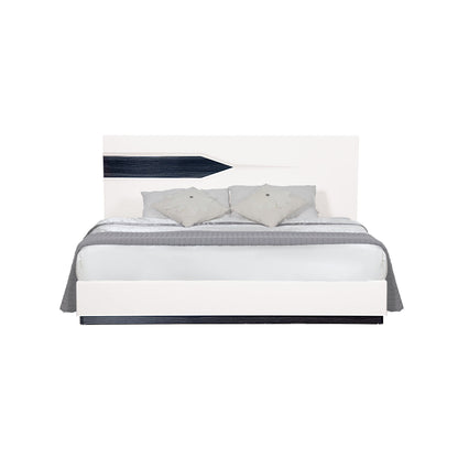 Vios - 5 Piece Bedroom Set With Zebrano Accent Design