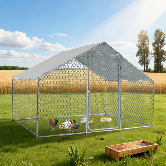 Outdoor Chicken Coop Metal Big Space