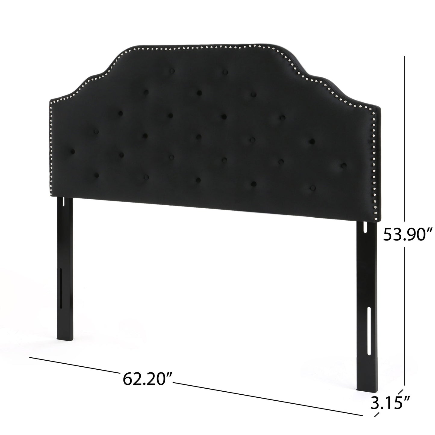 Charismatic - Size Headboard With Button Tufting And Nailhead Trim
