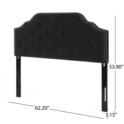 Charismatic - Size Headboard With Button Tufting And Nailhead Trim