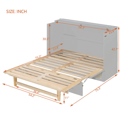 Murphy Bed With Large Drawers, Space Saving Design