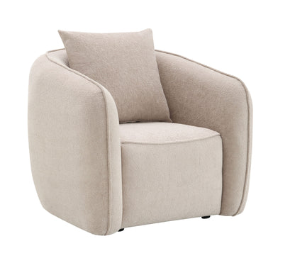 Keith - Chenille 3 Piece Living Room Set (Comes With Matching Color Toss Pillows)