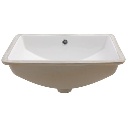Modern Ceramic Undermount Bathroom Sink With Overflow, High Quality