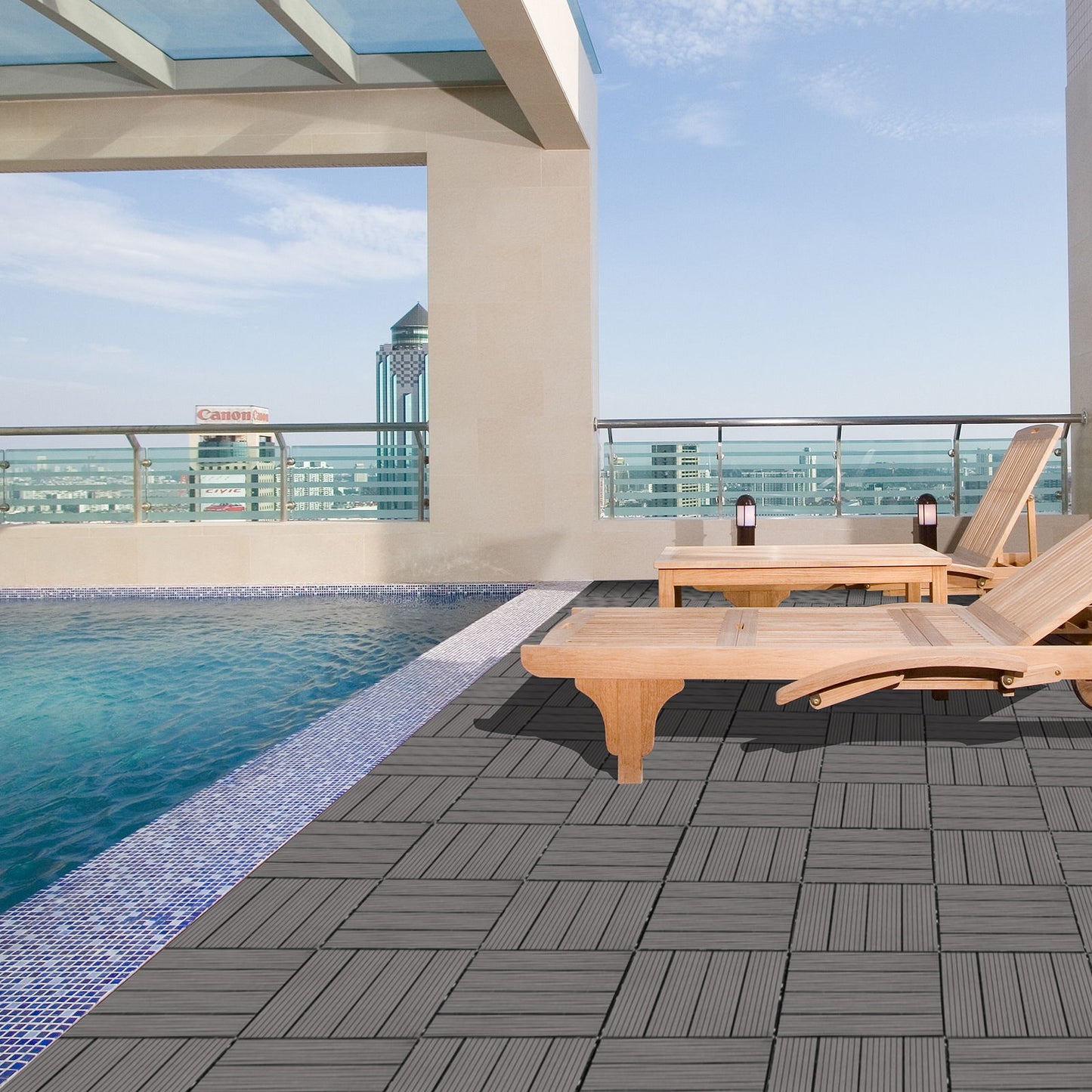 Composite Deck Tiles, Resist Rust, Water, Weather