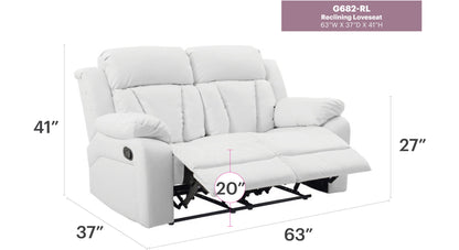 Cozy Padded Love Seat For Relaxation