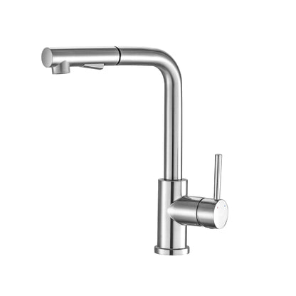 Kitchen Faucet With Pull Down Sprayer - Brushed Nickel