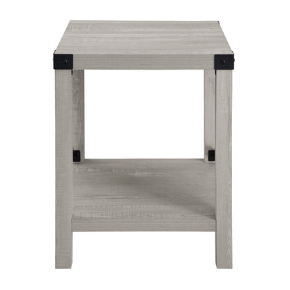 Farmhouse Metal X Table With Lower Shelf