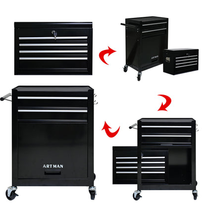 High Capacity Rolling Tool Chest With Wheels And Drawers, Storage Cabinet