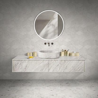 Elegant Natural Marble Bathroom Accessories Set