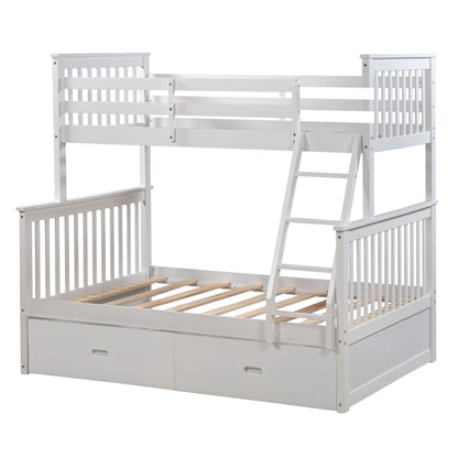Bunk Bed With Storage Drawers And Safety Features