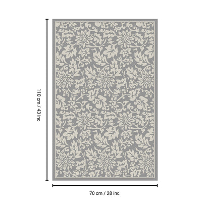 Macau - Non - Slip Accent Rug, Floral Charm