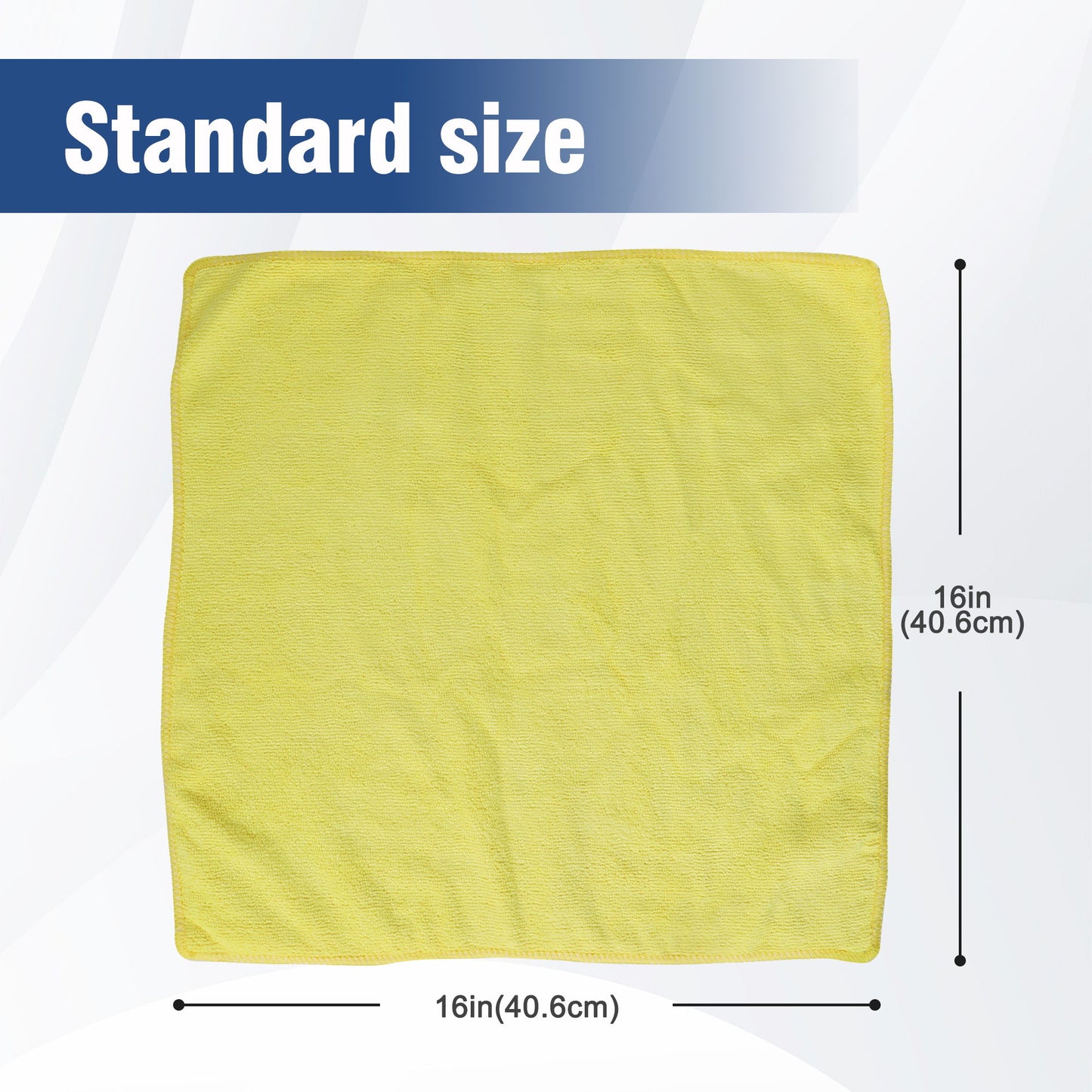 Multifunctional Microfiber Towel For Car Cleaning, Kitchen & Glass Scrubbing - Yellow