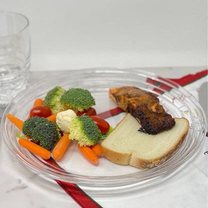 Designer Swirl Acrylic Dinner Plates (Set of 4)