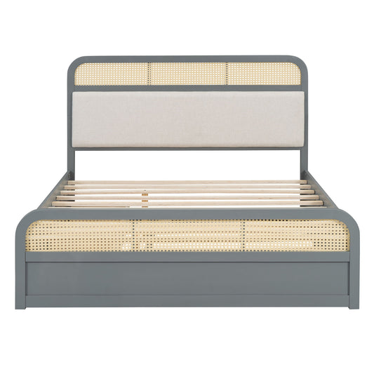 Platform Bed With Trundle And 2 Drawers