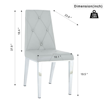 Modern Light Luxury Dining Chair (Set of 2)
