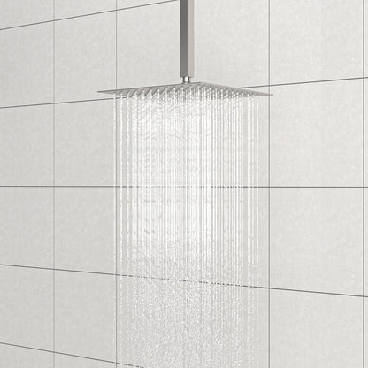 Premium 8" Ceiling Mounted Shower Arm With Flange