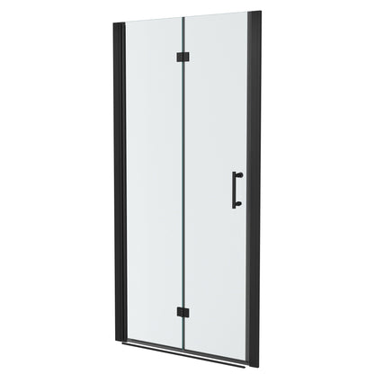 Fold Frameless Shower Door With Tempered Glass