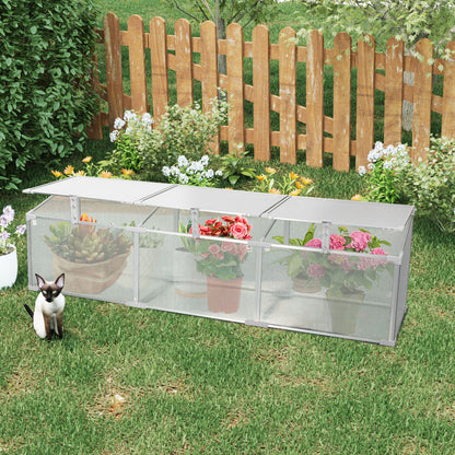 Polycarbonate Greenhouse For Outdoors In Winter - Silver
