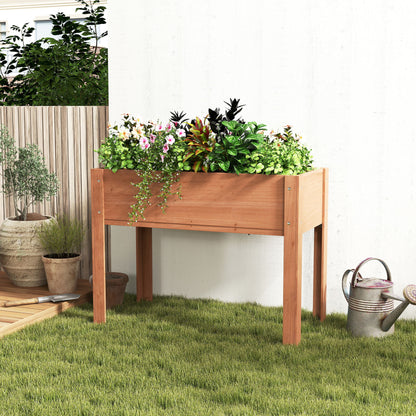 Raised Garden Bed With Legs, Elevated Planter Box For Outdoor Plants