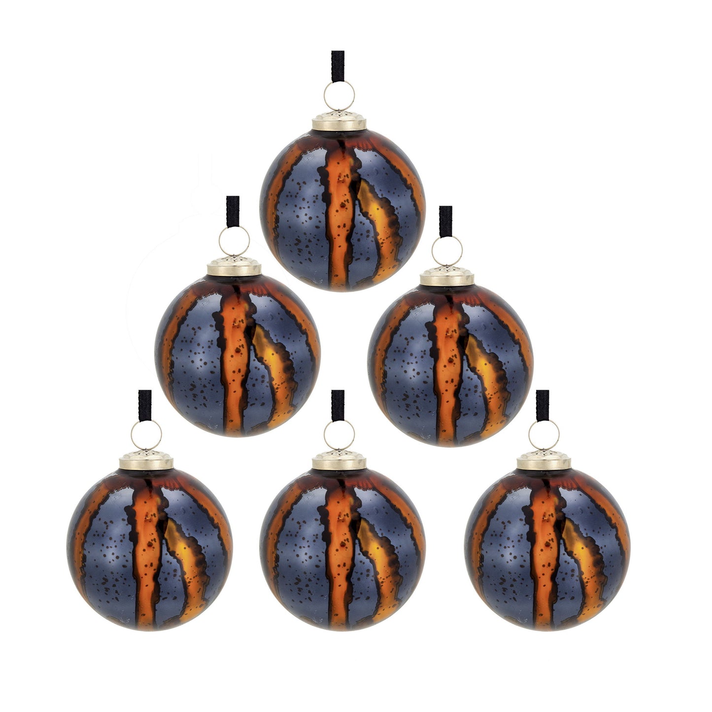 Christmas Ball Ornaments, Decorative Hanging Ball Christmas Tree Ornaments, For Holiday Party Decorations (Set of 6)