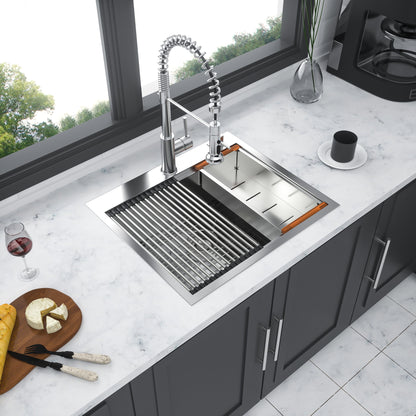 Drop In Kitchen Sink Stainless Steel 16 Gauge