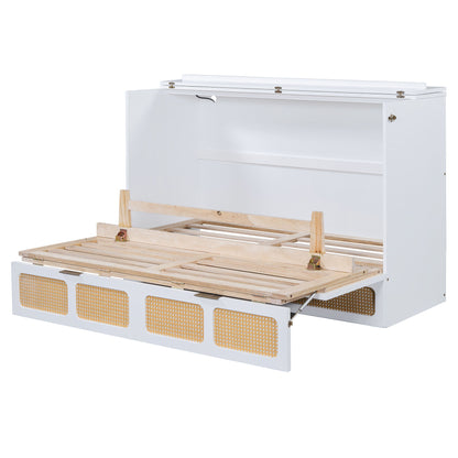 Classic Stylish Murphy Bed With Large Drawers