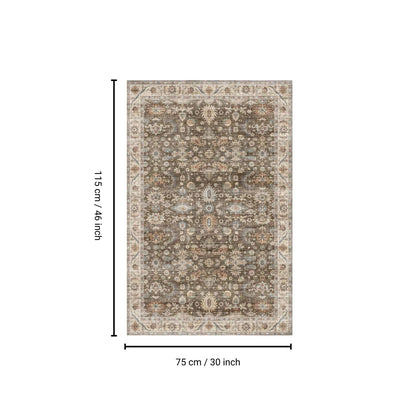 Fenix - Accent Rug - Brown / Ivory