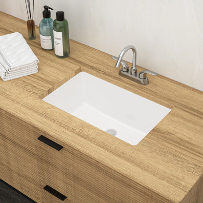 Modern Ceramic Undermount Bathroom Sink With Overflow, High Quality