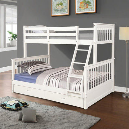 Bunk Bed With Storage Drawers And Safety Features