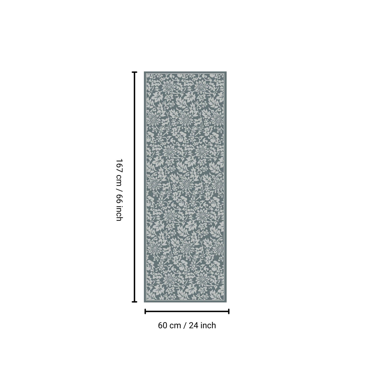 Macau - Non - Slip Accent Rug, Floral Charm