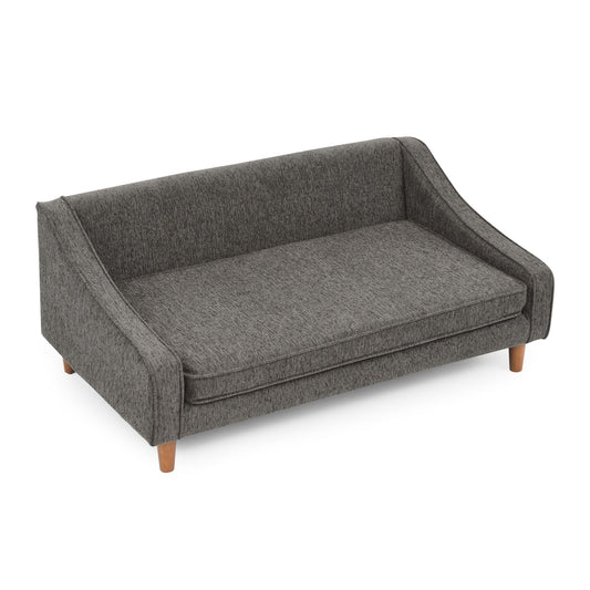Modern Durable Elevated Dog Sofa Bed With Irregular Armrest Design