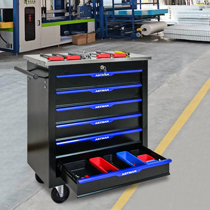 Drawer Multifunctional Tool Cart With Wheels