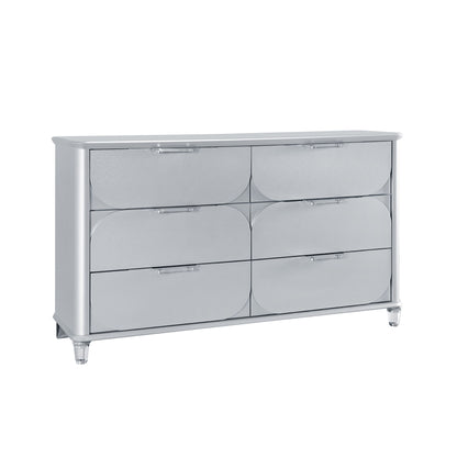 Laura - 5 Piece Bedroom Set With Upholstered Headboard