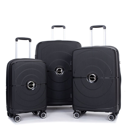 Expandable Hardshell Suitcase Double Spinner Wheels Luggage Sets