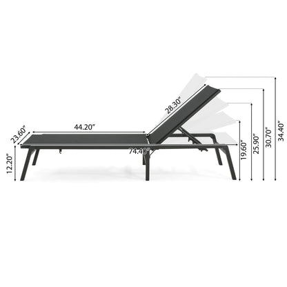 Westport - Outdoor Folding Lounge (Set of 2) - Black