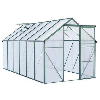 Polycarbonate Greenhouse Raised Base And Anchor Aluminum Heavy Duty Walk-In Greenhouses For Outdoor Backyard In All Season