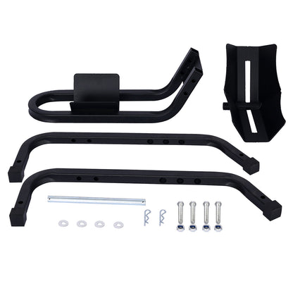 Heavy Duty Motorcycle Front Tire Chock For 17" 21" Wheels Stand 1200 Lbs Capacity - Black