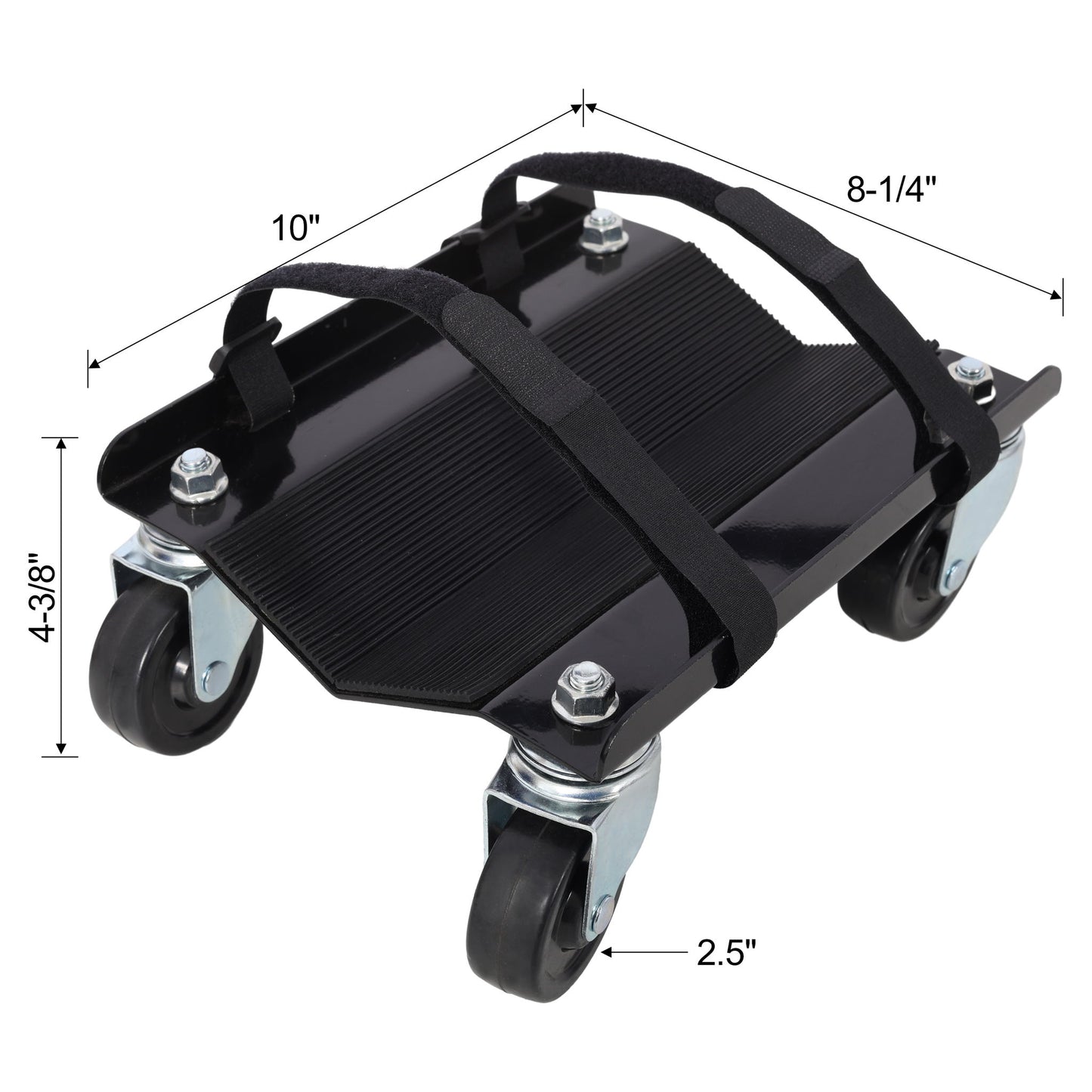Heavy Duty Snowmobile Dolly With V Slide And Swivel Casters Steel, 1500Lbs Capacity