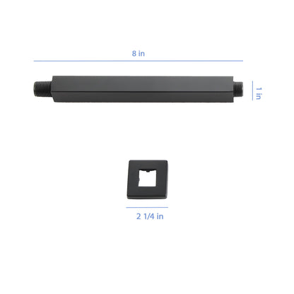 Premium 8" Ceiling Mounted Shower Arm With Flange
