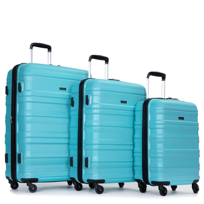 Expandable 3 Piece Luggage Sets Lightweight & Durable Suitcase, Spinner Wheels, Tsa Lock