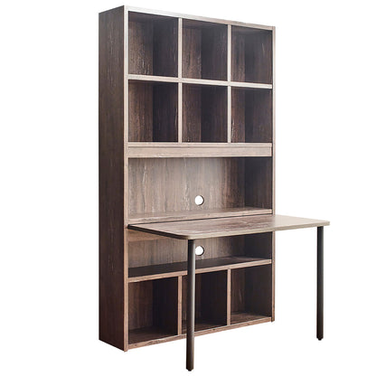 Perrisk - Desk With Bookcase