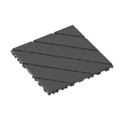 Durable Plastic Interlocking Deck Tiles, Waterproof Outdoor And Indoor Use