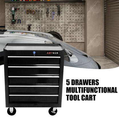 Multifunctional Tool Cart With Wheels And Drawers