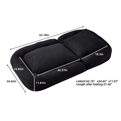 Contemporary Folding Sofa Chair With 5 Adjustable Positions For Gaming, Meditation, And Relaxation