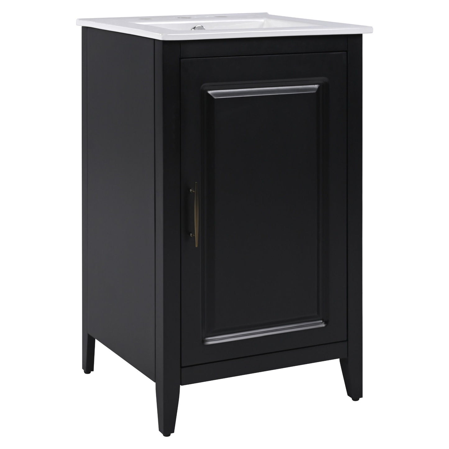 Modern Bathroom Vanity With Sink, Functional Drawer, Soft- Closing Door