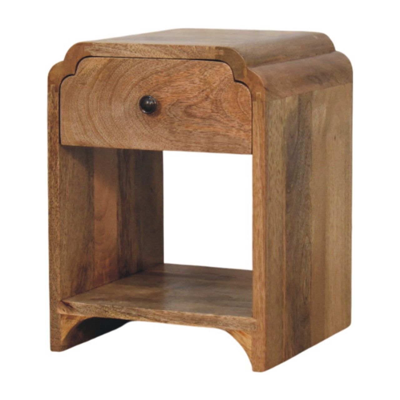 Newton - Mini Nightstand With A Drawer And Open Shelf