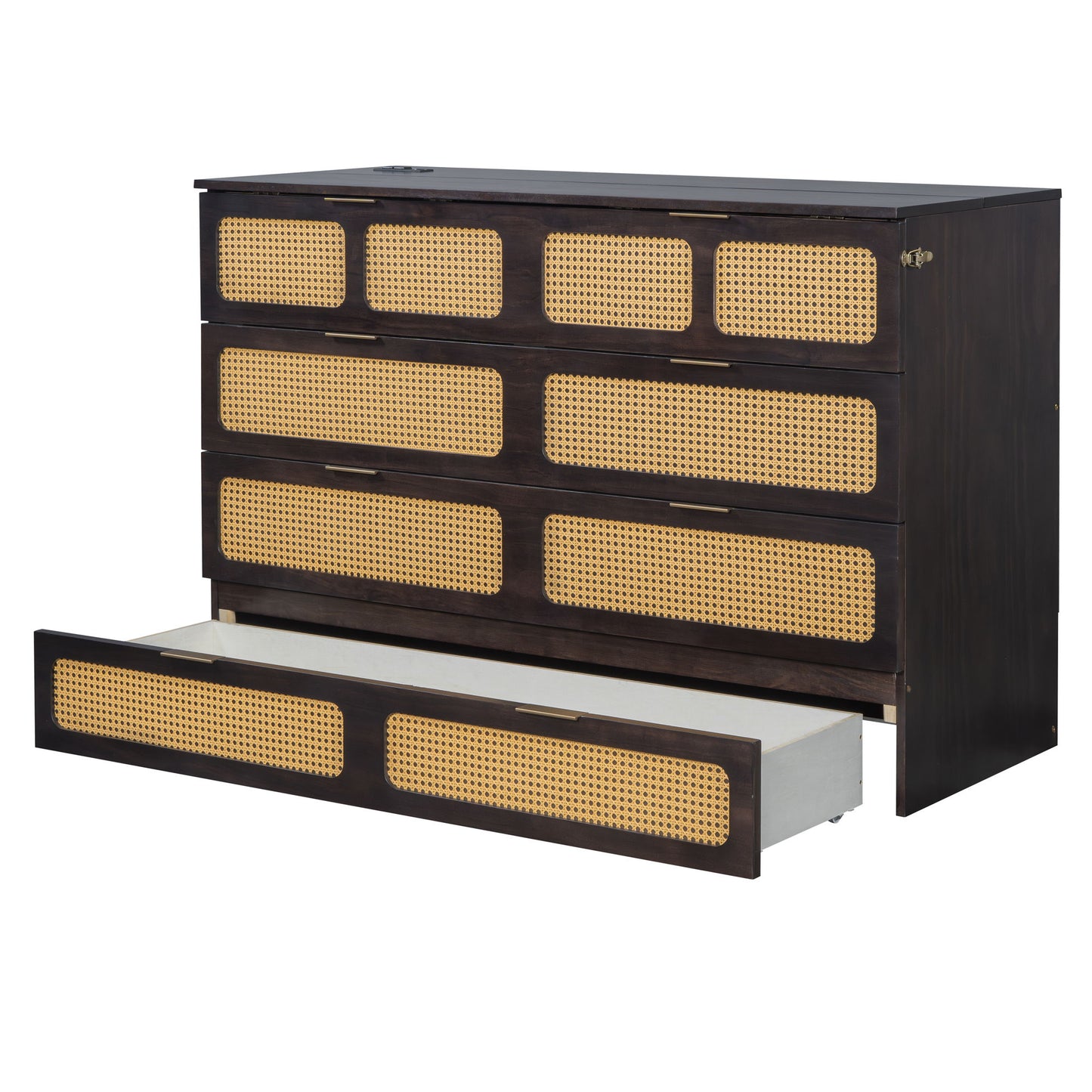 Classic Stylish Murphy Bed With Large Drawers