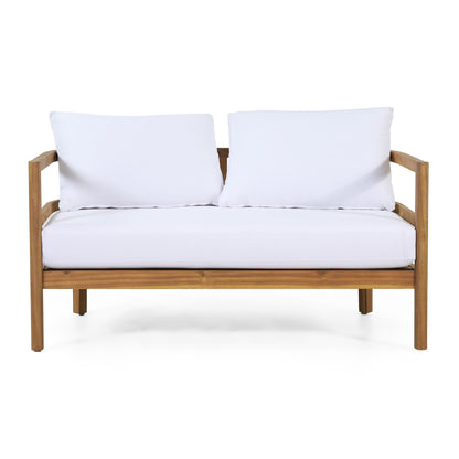 Outdoor Furniture With Coffee Table, Patio Conversation Set Deep Seating With Soft Cushion